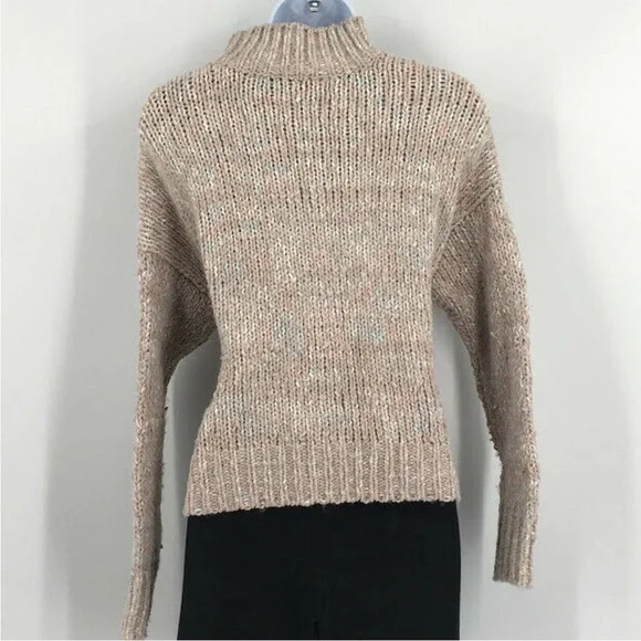Slate and willow rent the runway nude and multi color turtle neck sweater - Picture 3 of 10